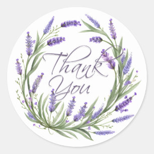 Lavender Hartelijk dank Stickers
