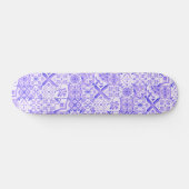 Lavender Haze Boho Mediterranean Tile Skateboard (Horz)
