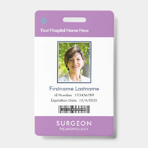Lavender Health Care Company Logo Foto Clip Naam Badge