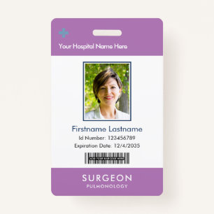 Lavender Health Care Company Logo Foto Clip Naam Badge