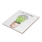 Lavender herbe pot plante aquarelle carreaux de cu (Côté)