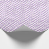 Lavender Houndstooth Pattern Cadeaupapier (Hoek)
