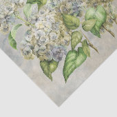 lavender Hydrangea Floral over grijs Tissuepapier (Detail)