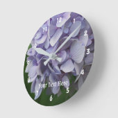 Lavender Hydrangea Flower Petals Ronde Klok (Hoek)