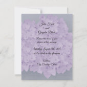 Lavender Hydrangea Wedding Uitnodiging (Voorkant)