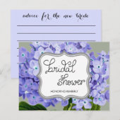 Lavender Hydrangeas Vrijgezellenfeest Adviseur Advieskaart (Voorkant / Achterkant)