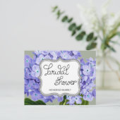 Lavender Hydrangeas Vrijgezellenfeest Adviseur Advieskaart (Staand voorkant)