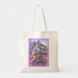 lavender in boeddha tote bag