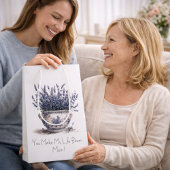 Lavender in Delft Blue, customizable  Medium Cadeauzakje