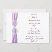 Lavender Infinity Bachelorette Party Invitation (Devant)
