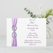 Lavender Infinity Bachelorette Party Invitation (Debout devant)