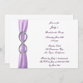 Lavender Infinity Bachelorette Party Invitation (Devant / Derrière)