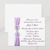 Lavender Infinity Dîner Invitation (Devant / Derrière)