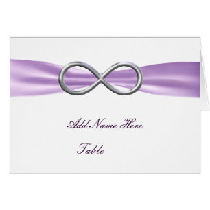 Lavender Infinity Mariage Table Place Card