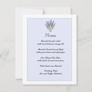 Lavender Info/Menukaart Kaart