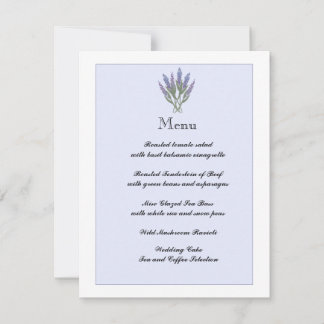 Lavender Info/Menukaart Kaart