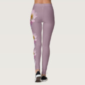 Lavender Iowa Flower Wild Rose Leggings (Dos)