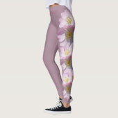 Lavender Iowa Flower Wild Rose Leggings (Gauche)