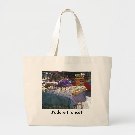 Lavender, J'adore France! Grote Tote Bag (Voorkant)