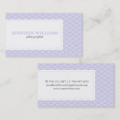 Lavender Japans Seigaiha Pattern Visitekaartje (Voorkant / Achterkant)