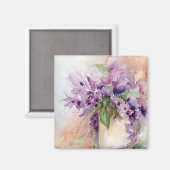 Lavender Jar Magnet Magneet (Voorkant / Achterkant)