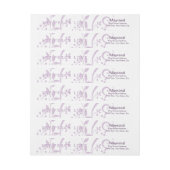 Lavender Joy Peace Love Holiday Wraparound Label (Vel)