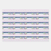 Lavender Kerstdorp Inpakpapier Vel (Voorkant 2)