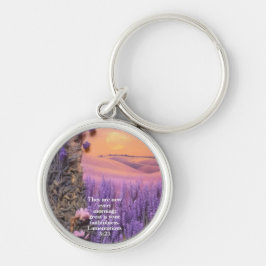 Lavender  keychain Lamentations 3:23