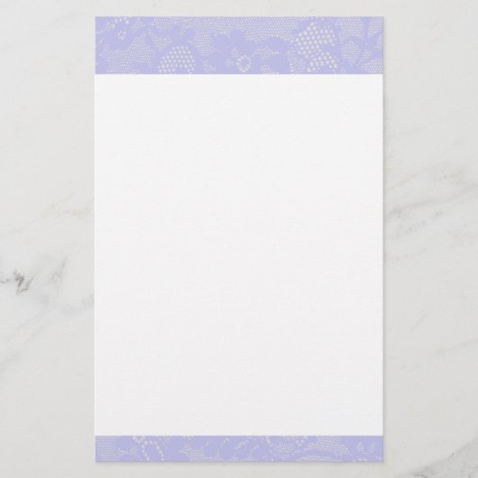 Lavender Lace Border Briefpapier (Voorkant)
