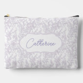 Lavender Lace Pattern Name Script Etui (Voorkant)