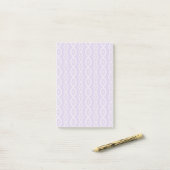 Lavender Lace Post-it® Notes (Op bureau)