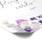 Lavender laissez votre carte de recette ici poster (Coin)