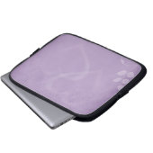 Lavender laptop sleeve (Voorkant onderkant)