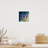 Lavender Larkspur Flower Art Imprimer Poster (Cuisine)