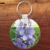 Lavender Larkspur Wedding Sleutelhanger (Voorkant)