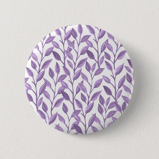 Lavender Leaves Ronde Button 5,7 Cm (Voorkant)