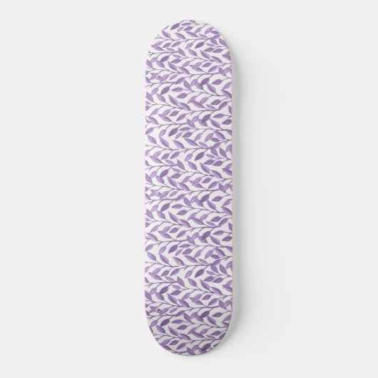 Lavender Leaves Skateboard (Voorkant)