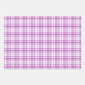 Lavender, Light Pink & White Plaid Inpakpapier Vel (Voorkant 3)
