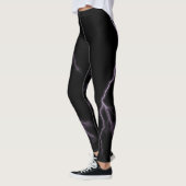 Lavender Lightning Strikes Spandex Leggings (Gauche)