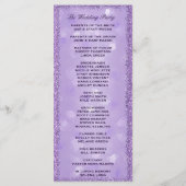 Lavender Lights Trouwprogramma Programma (Achterkant)