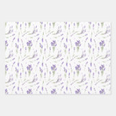 Lavender Lila en Paars Inpakpapier Vel (Voorkant)