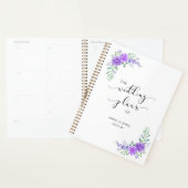 Lavender Lila Floral Wedding Planner (Display)