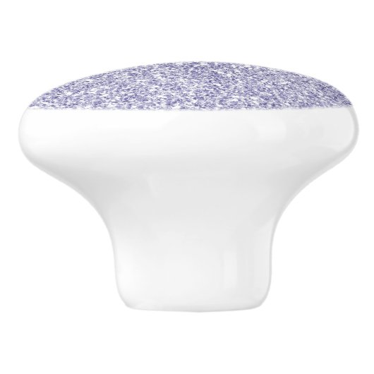 Lavender Lila Paars Glitter  Keramische Knop (Zijkant)