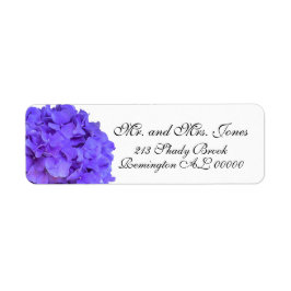 Lavender lila paars Hydrangeas Etiket