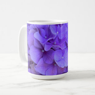 Lavender lila paars Hydrangeas purple Flowers Koffiemok