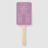 Lavender, Lilacs, Rozen, het Hand Fan van het Prog Handwaaier (Achterkant)