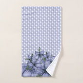 Lavender Lilies Controles Stripes Bad Handdoek (Handdoek)