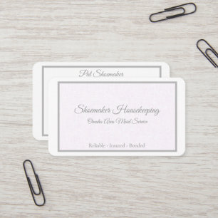 Lavender Linen Home & Personal Services Visitekaartje
