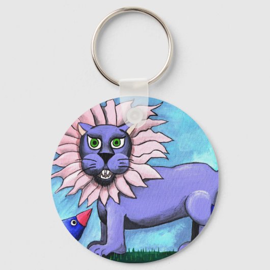 Lavender Lion Sleutelhanger (Voorkant)