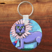 Lavender Lion Sleutelhanger (Voorkant)